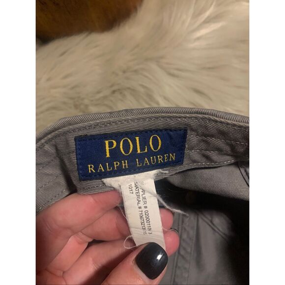 Polo Ralph Lauren Gray and White Logo Hat - Picture 6 of 8